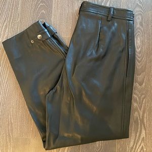 Mango Faux Leather Pants